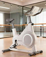 Vélo d'exercice vertical en acier à contrôle magnétique intelligent, écran LCD, surveillance de la puissance, résistance en feutre de laine - vélo silencieux pour la maison