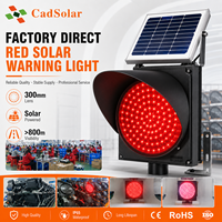 Feu de signalisation solaire, clignotant jaune ambre haute visibilité 95/170/230 LED, balise de sécurité routière