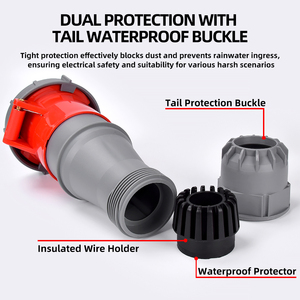 5pin công nghiệp cắm kết nối nữ IP67 bảng điện giấu hàng không 125A Ổ Cắm Công Nghiệp - Product Image 5