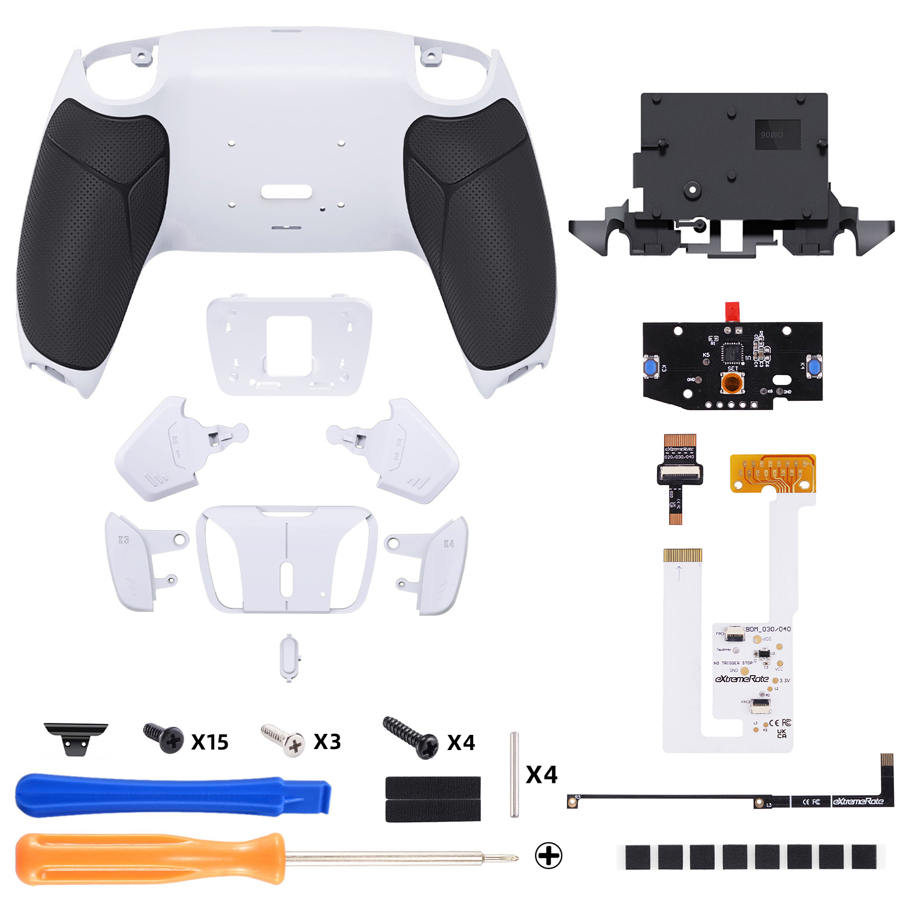 Rubberized White Black- White YPFU6011G5