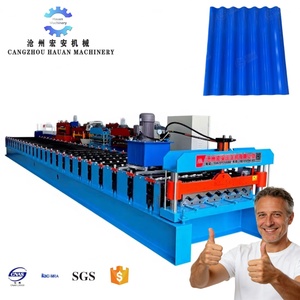 Precision Color Steel Water Wave Roof Panel Processing Machinery Full-automatic Water Wave Roll Forming Machine - Product Image 1