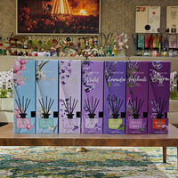 Diffuseur de parfum en verre personnalisé de 120 ml à la gardénia pour la maison, étiquette privée, diffuseur de parfum de luxe à roseaux, bricolage, parfum longue durée