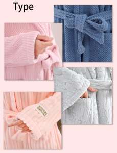 Peignoirs de bain femme col en v dames vêtements de <span class=keywords><strong>nuit</strong></span> doux Logo personnalisé luxe Peignoirs <span class=keywords><strong>SPA</strong></span> Robe <span class=keywords><strong>hôtel</strong></span> peignoir femmes robe de <span class=keywords><strong>nuit</strong></span> - Product Image 5