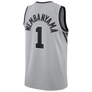 Maillots de basketball cousus de haute qualité en gros 2025 – Nouveau maillot Victor Wembanyama N°1 San Antonio 2023-24 (première édition) - Product Image 4
