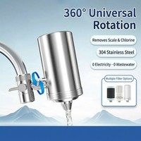 Filtre de Robinet de Cuisine en Acier Inoxydable à Membrane d'Ultrafiltration, Filtration de Haute Précision, Adapté à la Filtration par Robinet