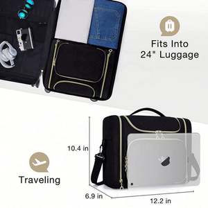 Sacs de rangement multifonctionnels pour le voyage, le maquillage, le lavage, sacs de toilette portables, grande capacité, sacs de rangement pour les soins de la peau - Product Image 5