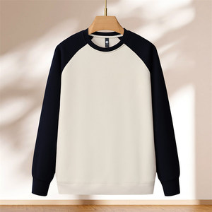 Sudadera Unisex de Cuello Redondo y Manga Raglán, Gruesa, de Poliéster, para Trabajo, con Logotipo Personalizado, para Otoño - Product Image 2