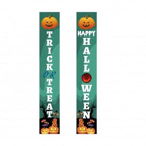 Juego de Pancartas para Puerta de Halloween, Decoración de Porche con Calabazas Espeluznantes para el Hogar, Jardín y Fiestas, con la Frase 'Trick or Treat' y 'Happy Halloween' - Product Image 4
