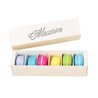 Boîtes à macarons emballage carton tiroir à une rangée style Macaron gâteau boîte d'emballage boîte à macarons personnalisée