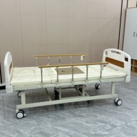 Lit d'hôpital manuel multifonctionnel de luxe avec fauteuil roulant pour usage domestique et hospitalier