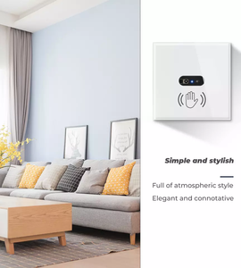 Smart Wall <b>Switch</b> Infrared <b>Sensor</b> No Need to Touch 110V- 220V 10A EU UK Neutral Wire Glass Screen Electrical Power - Product Image 4