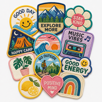 Patch brodé personnalisé avec logo animal, sans MOQ, nouveau design, à coudre ou thermocollant, pour veste de course vintage pour hommes