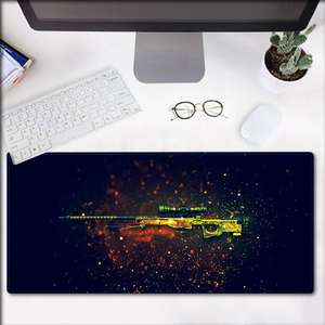 Tùy Chỉnh Kích Thước Lớn Gun Làm Sạch Mats Mousepad Cao Su Tự Nhiên Khâu Cạnh Bàn Phím Chuột Pad - Product Image 6