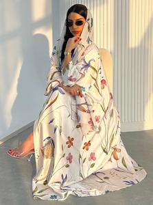 Vestidos con estampados florales para mujer, informales y elegantes, con un frente moderadamente abierto, ideales para otoño y primavera. - Product Image 6