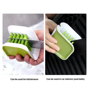 Zenidoo Brosse de nettoyage de ceinture de sécurité de voiture double face en U, écologique et multifonctionnelle, pour le lavage des ceintures de sécurité automobiles - Product Image 2