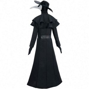 Costume de cosplay unisexe pour femme, style Princesse Peste Noire, Halloween, Horreur, bec de pie, inspiré TV/Cinéma, médiéval, steampunk, en polyester - Product Image 2