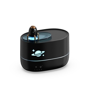 Humidificador Ultrasónico Portátil de 350 ml con Llama LED de Cohete, Aromaterapia, Luz de Color Cambiante, USB, para Aceites Esenciales - Product Image 1