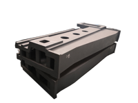 Base de lit de tour de précision en fonte gris sur mesure, grande taille, sablée, OEM CNC HB180-220 0.005mm CN;SHN