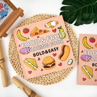 Livre de coloriage personnalisé de haute qualité, mignon, pour l'éducation, les activités de dessin, impression, papier couché, reliure à spirale, enfants et adultes