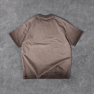 Custom High Quality Men Tshirts High Quality 100% Cotton Oversize Vintage Acid <b>Wash</b> Distressed DTG Print Tshirts - Product Image 2
