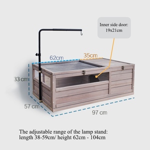 Woodville commercio all'ingrosso all'aperto gabbia di tartaruga chiudibile a chiave Habitat per interni esterni scatola di legno tartaruga rettile involucro - Product Image 5