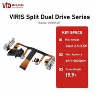 Motor Stepper VIRIS145 Penggerak Ganda Terpisah Auto Iris Phi9.7-10.5mm 3.0-5V untuk Kamera Keamanan Iris Aperture Stepper Motors