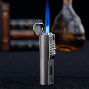 Encendedor JOBON Recargable de Triple Llama, de Aleación de Zinc, para Cigarros y Barbacoa, con Opción de Logotipo Personalizado, Resistente al Viento, Duradero, de Gas Butano, Diseño Portátil - Product Image 2
