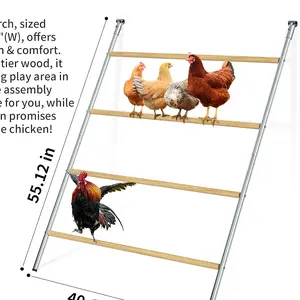 Poulailler Rosting Perch Essentials Parfait pour la volaille de basse-cour Installation facile Jouets de perchoir de ferme pour les poulets