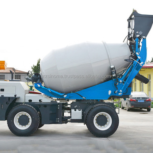 Camion malaxeur à béton autochargeant hydraulique multifonctionnel, mini-camion malaxeur à béton auto-alimentant, camion-citerne à ciment - Product Image 5