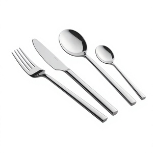 Ensemble de couverts en acier inoxydable bleu ciel, design moderne, passe au lave-vaisselle, pour mariage, maison, hôtel, restaurant, salle à manger. - Product Image 2