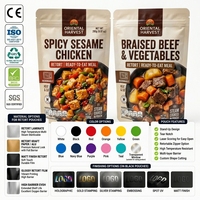 Sachet Doypack imprimé personnalisé de qualité alimentaire avec fermeture éclair, résistant aux hautes températures, pour cuisson Moi Moi, vente en gros usine