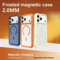 Coque mate anti-traces de doigts et résistante à la transpiration pour iPhone 18 17 16 ProMax avec boutons métalliques surélevés et protection quotidienne de l'appareil photo contre les rayures