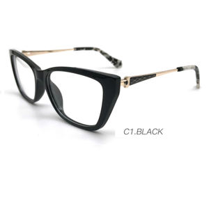 Yasee mujeres <span class=keywords><strong>de</strong></span> lujo <span class=keywords><strong>de</strong></span> moda sólido diamante estilo TR + Acetato gafas ópticas protección ocular corrección <span class=keywords><strong>de</strong></span> miopía - Product Image 2