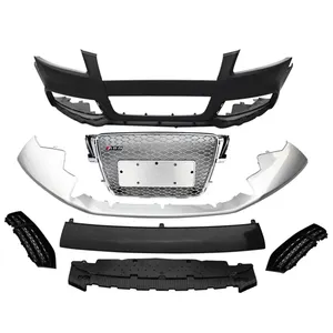 Bodikit Bumper Depan Mobil dengan Grill, Kit Bodi Bahan PP Kualitas Tinggi Modifikasi Otomatis untuk Audi A5 S5 RS5 2009 2010 2011