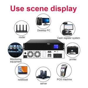 Alimentation sans interruption (ASI) montée sur rack à batterie au lithium 1000va 2000va 3000va monophasée <span class=keywords><strong>en</strong></span> <span class=keywords><strong>ligne</strong></span> 110V/220V avec batterie LiFePO4 - Product Image 5