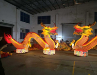 Dragon chinois gonflable avec lumière LED, pour la publicité de Festival géant, nouveauté