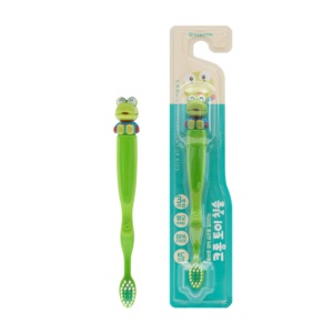 Brosse à dents souple pour enfants coréenne, design grenouille, 3 ans et plus, sans BPA, soins dentaires - Product Image 1
