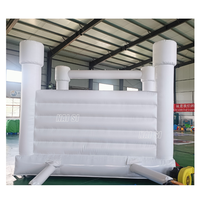 Château gonflable professionnel en PVC pour enfants et adultes, blanc pastel, pour mariage, pour enfants