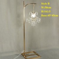Lumière de mariage en acrylique cristallin, décoration de mariage, lustre pour allée, éclairage de fond de scène de mariage, lumière décorative pour allée