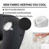 Oreiller de Voyage en Mousse à Mémoire de Forme Personnalisé Saien, en Forme de U, Soutien Cervical pour Avion et Voiture, Vente en Gros