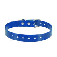 Collier pour chien Perpetual PD 01 en TPU noir solide, imperméable, confortable, style punk, boucle réglable, pour chiens et chats, toutes saisons