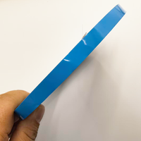 Ruban adhésif thermique conducteur bleu pour batterie, résistant à la chaleur, avec doublure en fibre de verre bleue