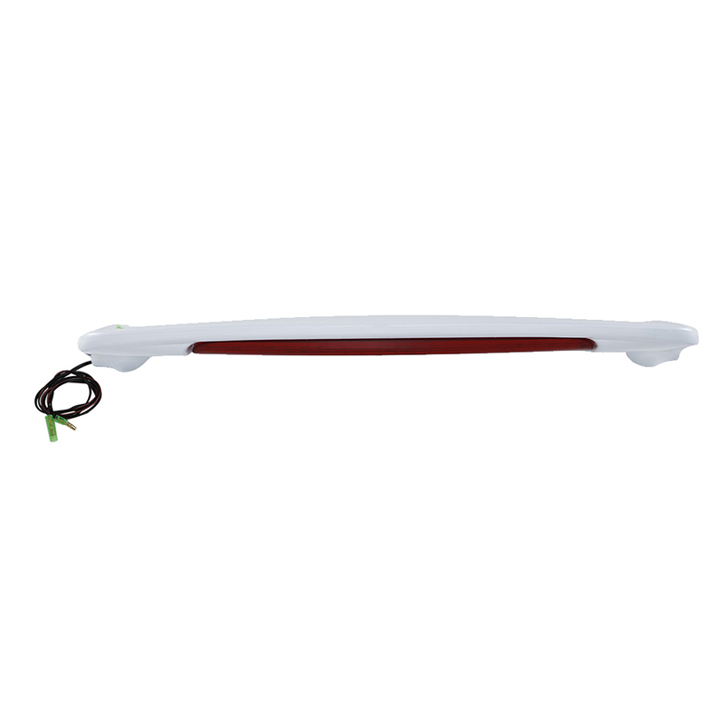 White Rear Trunk Spoiler with LED Red Lens for Honda Goldwing