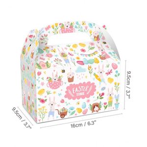 <b>Easter</b> Theme Cartoon Bunny Rabbit Paper <b>Box</b> Kids Party Favors Folding Paper <b>Gift</b> <b>Box</b> Candy Kraft Paper Packaging Boxes - Product Image 6