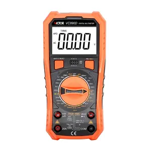 VICTOR VC890D Digital Multimeter Manual range Capacitance meter Resistance meter hFE triode tester with NCV and True RMS