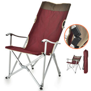 Silla de Camping Plegable Reclinable Ligera con Marco de Aluminio para Pesca, Portátil para Exteriores, con Respaldo Alto y Logotipo Personalizado - Product Image 2