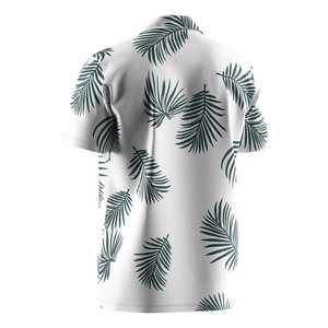 Camiseta de Moda de Secado Rápido con Estampado Floral, Camisa Hawaiana Blanca para Parejas, Ropa de Playa - Product Image 4