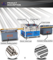 Machine de polissage de tubes métalliques sans centre Xieli, moteur haute efficacité, contrôle automatique pour l'extérieur des tuyaux en aluminium et en cuivre