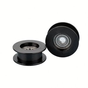 Rueda dentada pintada con ranura en H de 8*40*10mm, 1 ranura, 50mm de diámetro exterior, con rodamiento 608ZZ, guía de correa de aleación, rodillo de plástico, polea de POM para maquinaria OEM - Product Image 2