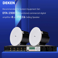 Système de sonorisation professionnel DEKEN DTA-2300 avec traitement DSP, double canal, 100V / 70V / 8 ohms, amplificateur de puissance numérique de classe D